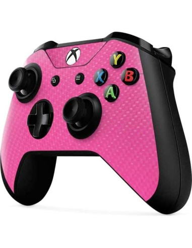 Calcomanía Skinit para Controlador Xbox One X Fibra Carbono Rosa