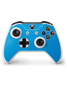 Piel Skinit para Controlador Xbox One S Fibra Carbono Azul
