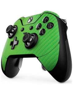 Calcomanía Skinit para Controlador Xbox One Elite Fibra Carbono Verde 2