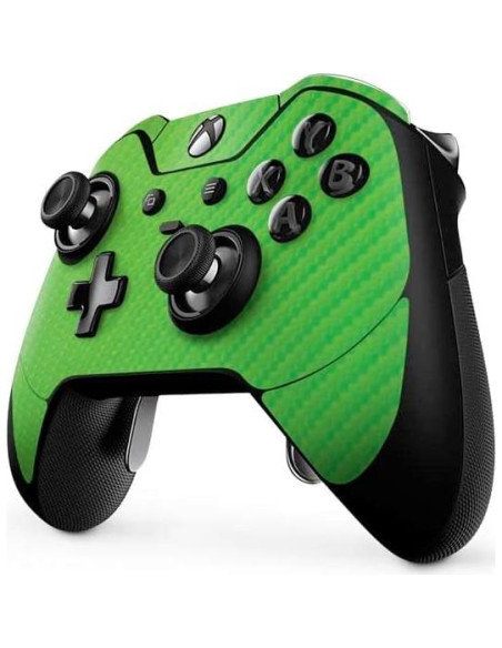 Calcomanía Skinit para Controlador Xbox One Elite Fibra Carbono Verde Calcomanía Skinit para Controlador Xbox One Elite Fibra Carbono Verde