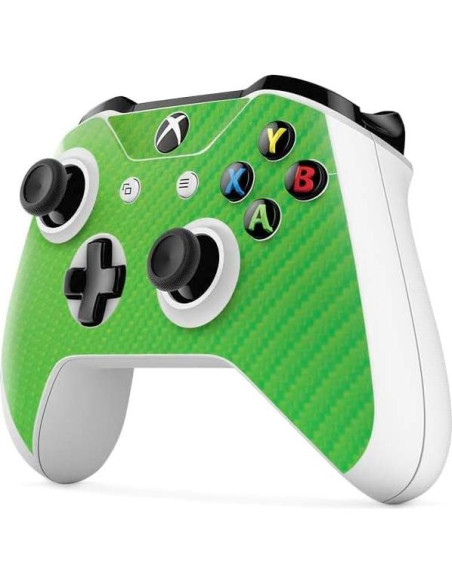 Calcomanía Skinit para Controlador Xbox One S - Fibra Carbono Verde Calcomanía Skinit para Controlador Xbox One S - Fibra Carbono Verde