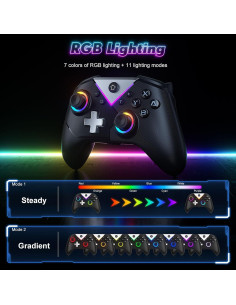 Controlador Inalámbrico Dinosoo RGB para PC y Switch 2