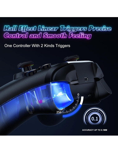 Controlador Inalámbrico Dinosoo RGB para PC y Switch