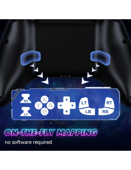 Controlador Inalámbrico Dinosoo RGB para PC y Switch