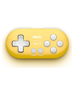 Controlador Mini Bluetooth 8Bitdo Zero 2 Amarillo para Switch