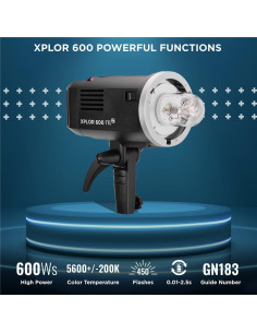 Flashpoint XPLOR 600 TTL Luz Estroboscópica 600W Inalámbrica 2