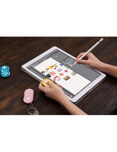 Controlador Mini Bluetooth 8Bitdo Zero 2 Amarillo para Switch