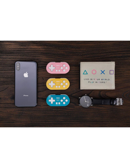 Controlador Mini Bluetooth 8Bitdo Zero 2 Amarillo para Switch