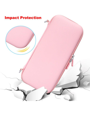 Kit Accesorios Nintendo Switch KimmiDirect Estuche Rosa