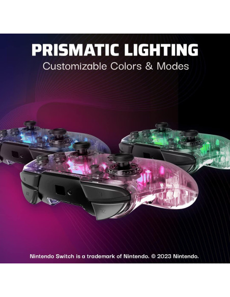 Controlador Inalámbrico Nintendo Switch Afterglow RGB LED