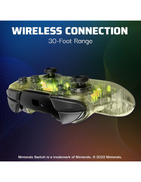 Controlador Inalámbrico Nintendo Switch Afterglow RGB LED