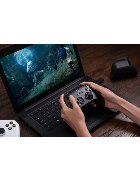 Controlador Bluetooth 8Bitdo Ultimate Negro con Base de Carga