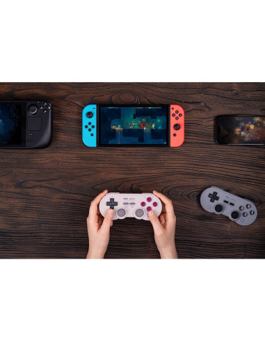 Controlador Inalámbrico 8Bitdo SN30 Pro Bluetooth Gris