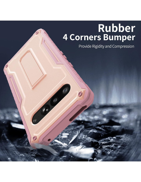 Funda ExoGuard Rosa para Google Pixel 7 Pro - Protección Impactos