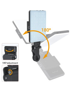 Luz de Relleno Recargable Spark Sync 2000mAh 60 LED Clip 2