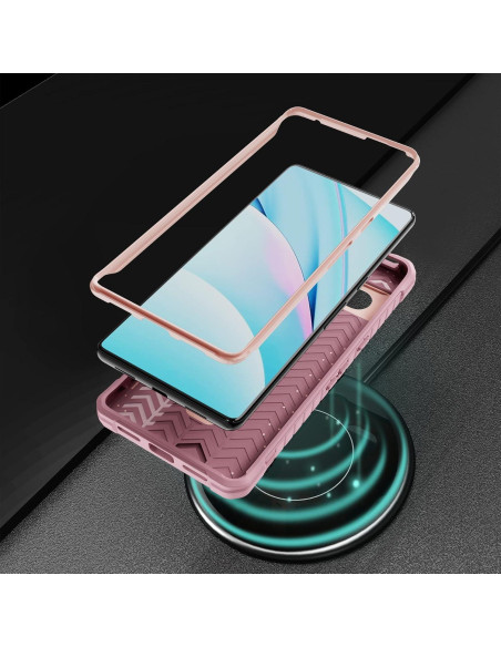 Funda ExoGuard Rosa para Google Pixel 7 Pro - Protección Impactos