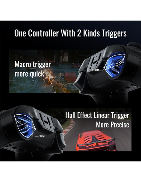 Controlador FLYDIGI Vader 4 Pro con joystick Hall y vibración