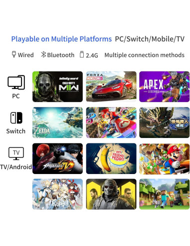 Controlador FLYDIGI Vader 4 Pro con joystick Hall y vibración