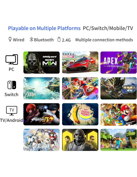 Controlador FLYDIGI Vader 4 Pro con joystick Hall y vibración