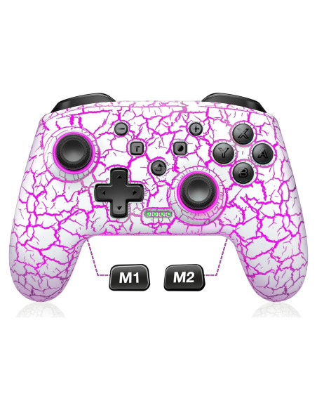 Controlador Inalámbrico Gammeefy para Nintendo Switch - LED 9 Colores