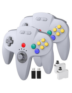 Controlador Inalámbrico N64 KIWITATA para Switch - 2 Pack