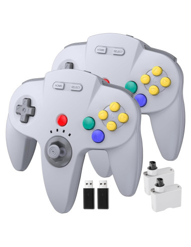 Controlador Inalámbrico N64 KIWITATA para Switch - 2 Pack