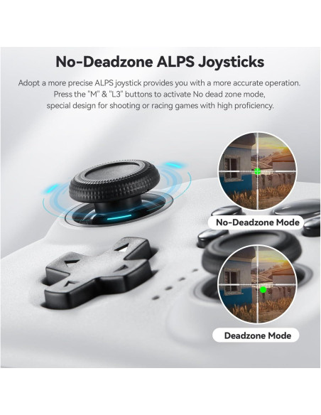 Controlador Pro Inalámbrico RGB para Switch - Joystick ALPS