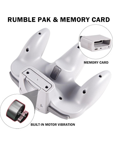 Controlador Inalámbrico N64 KIWITATA para Switch - 2 Pack