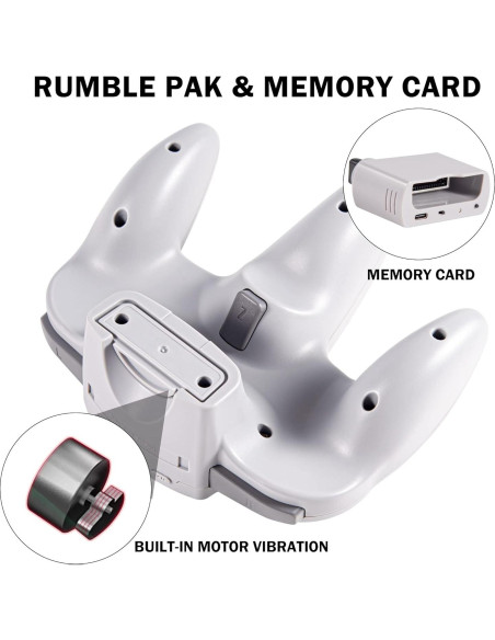 Controlador Inalámbrico N64 KIWITATA para Switch - 2 Pack