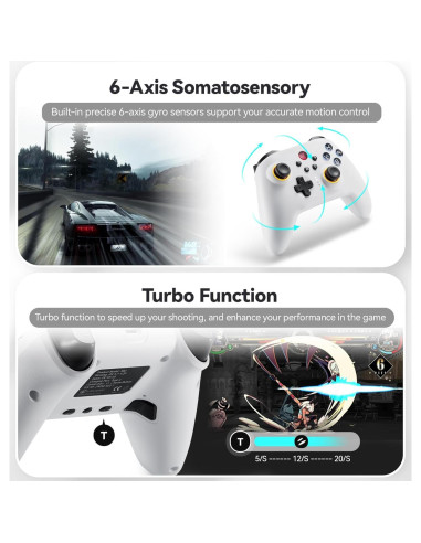 Controlador Pro Inalámbrico RGB para Switch - Joystick ALPS