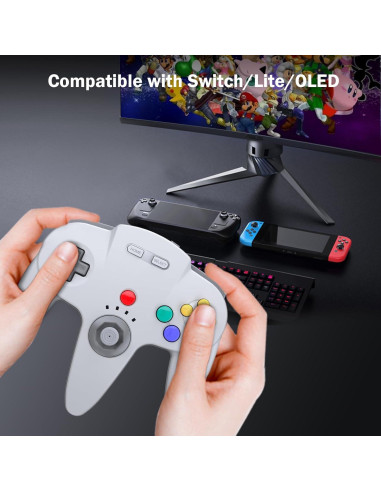 Controlador Inalámbrico N64 KIWITATA para Switch - 2 Pack
