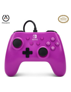 Controlador con cable PowerA para Nintendo Switch - Púrpura Uva