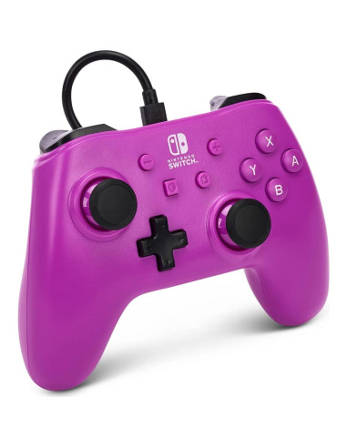 Controlador con cable PowerA para Nintendo Switch - Púrpura Uva