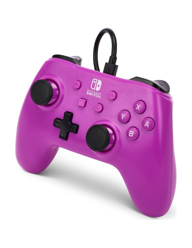 Controlador con cable PowerA para Nintendo Switch - Púrpura Uva