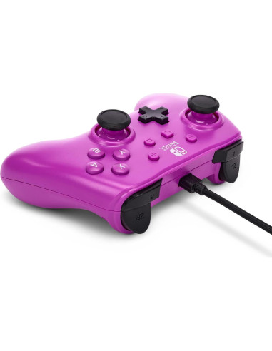 Controlador con cable PowerA para Nintendo Switch - Púrpura Uva