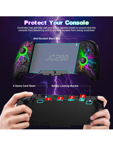 Controlador Nintendo Switch Joypad NinABXY Efecto Hall Ergonómico