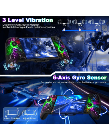 Controlador Nintendo Switch Joypad NinABXY Efecto Hall Ergonómico