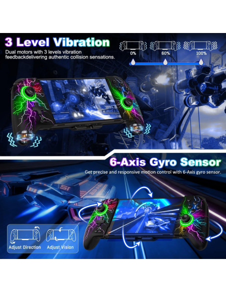 Controlador Nintendo Switch Joypad NinABXY Efecto Hall Ergonómico Controlador Nintendo Switch Joypad NinABXY Efecto Hall Ergonómico