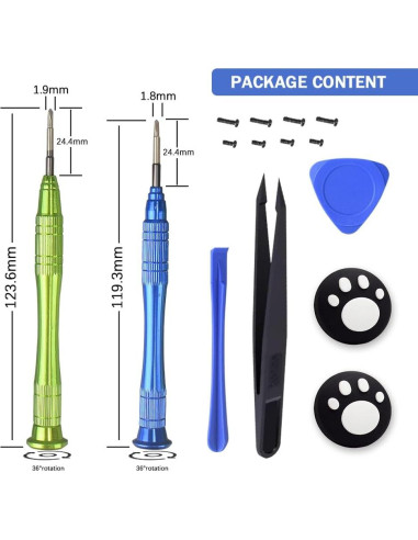 Joystick Reemplazo VGBUS Sin Deriva para Switch 15 en 1