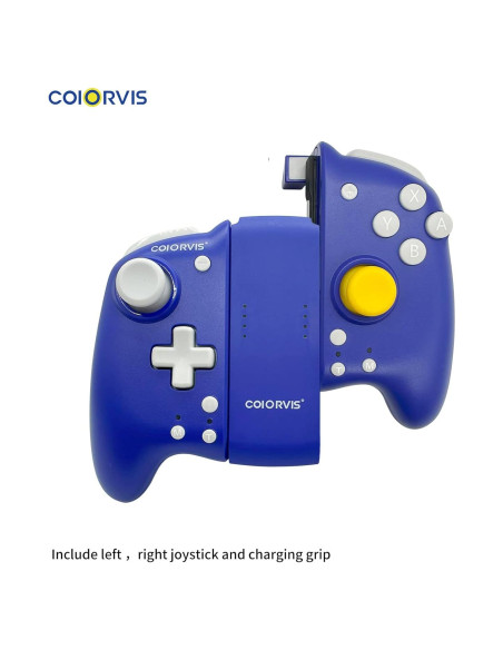 Controlador Joy Pad COIORVIS para Switch Azul Inalámbrico