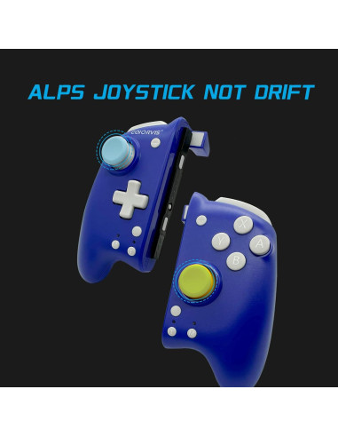 Controlador Joy Pad COIORVIS para Switch Azul Inalámbrico
