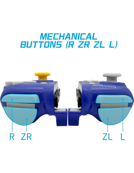 Controlador Joy Pad COIORVIS para Switch Azul Inalámbrico
