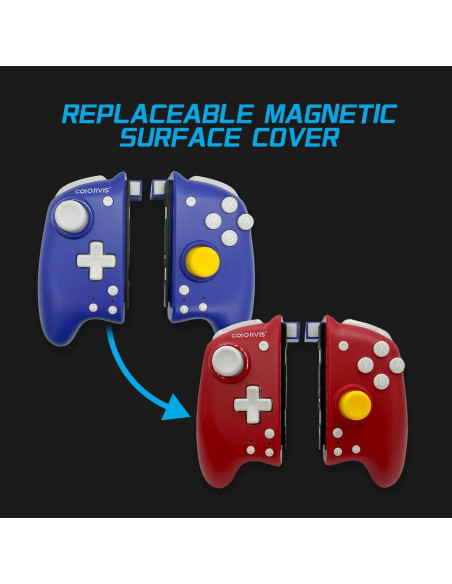 Controlador Joy Pad COIORVIS para Switch Azul Inalámbrico