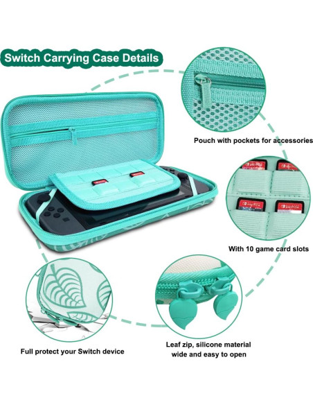 Kit de Accesorios para Nintendo Switch - Funda Verde Kit de Accesorios para Nintendo Switch - Funda Verde
