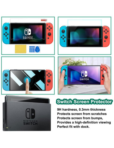 Kit de Accesorios para Nintendo Switch - Funda Verde