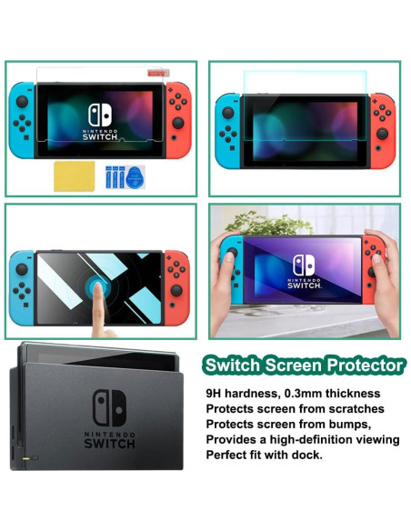 Kit de Accesorios para Nintendo Switch - Funda Verde Kit de Accesorios para Nintendo Switch - Funda Verde