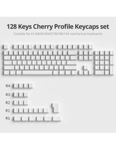 Conjunto de Teclas PBT Blancas Owpkeenthy para Teclado Mecánico 2
