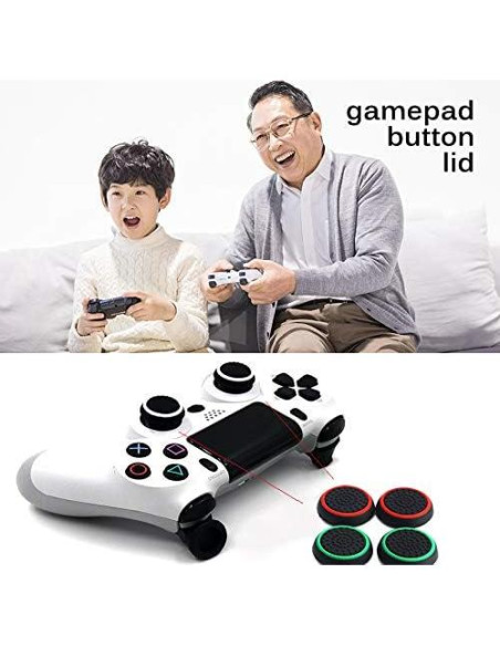 4 Tapas de Joystick de Silicona GGZone para PS5 PS4 Xbox