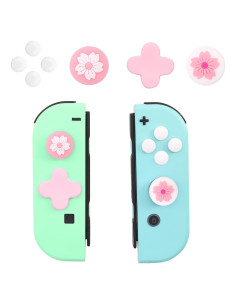 Agarres de Pulgar OLYGIVE para Nintendo Switch - Flor