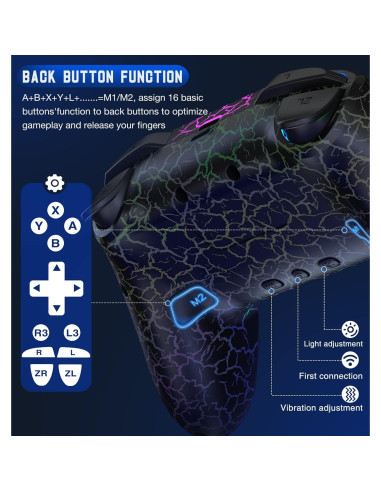 Controlador Gammeefy Pro Inalámbrico para Nintendo Switch